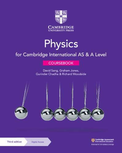 Cambridge International As A Level Physics Coursebook With Digital Access 2 Years 3rd Edition David Sang