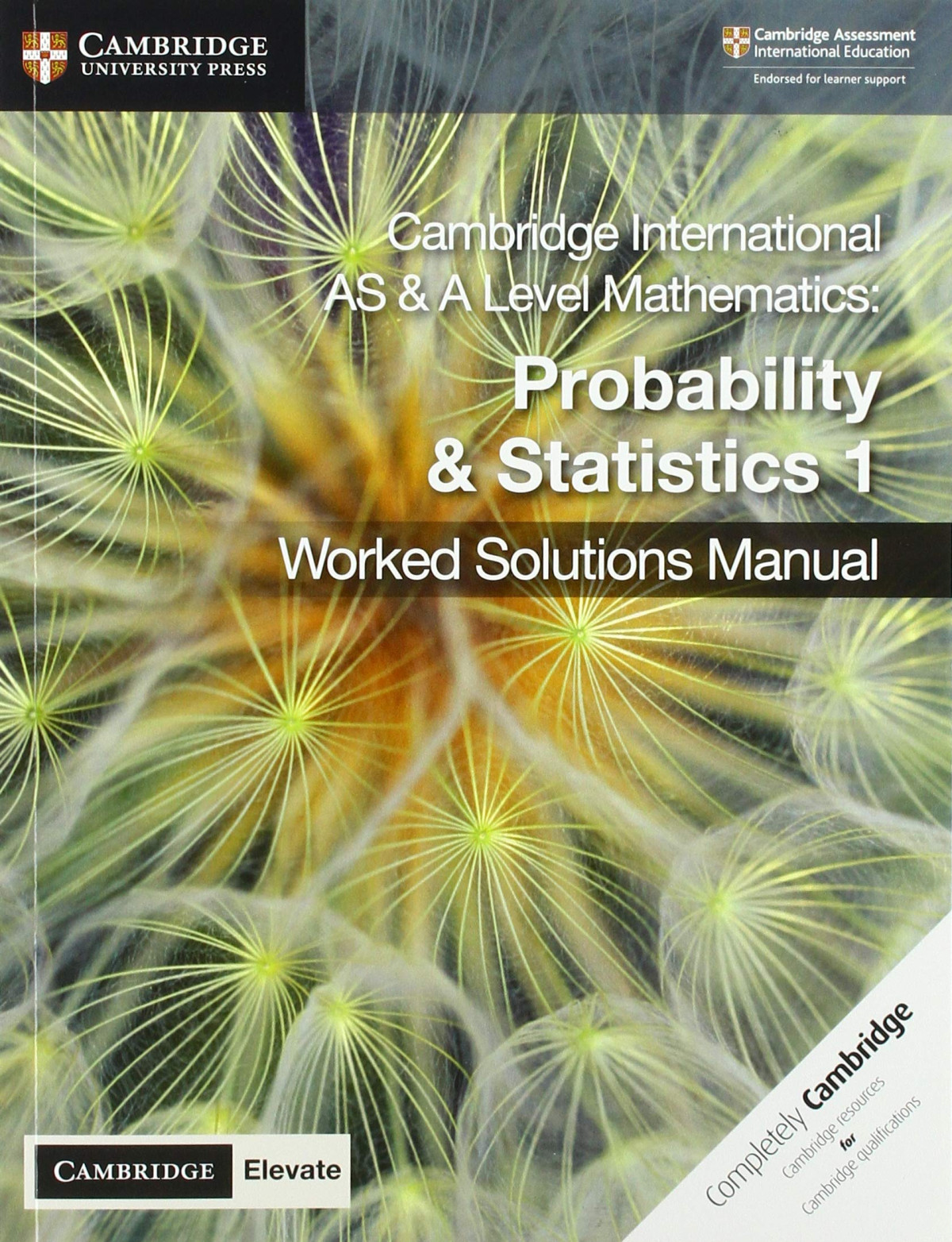 Cambridge International As A Level Mathematics Probability And Statistics 1 Worked Solutions Manual With Cambridge Elevate Edition Solution Manual Dean Chalmers