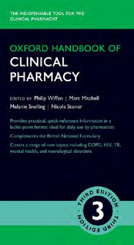 Oxford Handbook Of Clinical Pharmacy 3 Philip Wiffen Editor