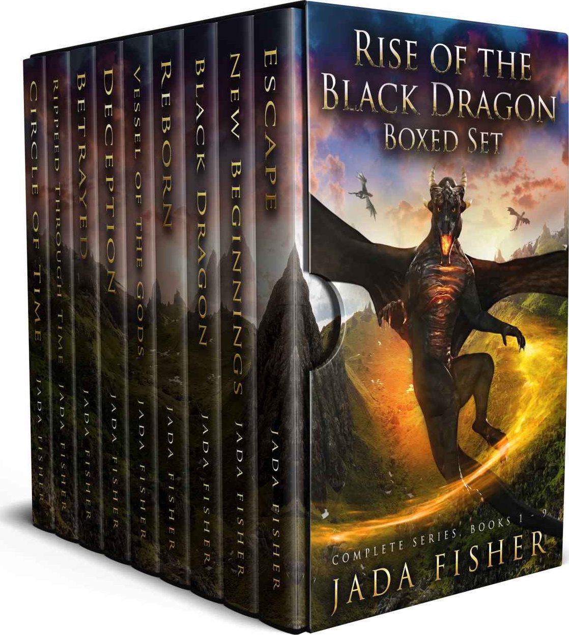 Rise Of The Black Dragon Boxed Set Complete Series Books 1 9 Jada Fisher
