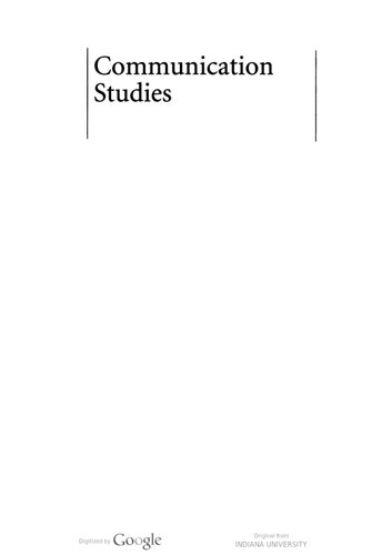 Communication Studies Sky Marsen