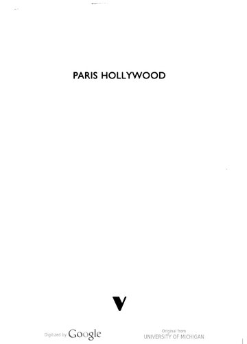 Paris Hollywood Writings On Film Peter Wollen