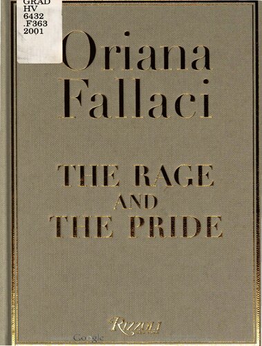 The Rage And The Pride 1 Oriana Fallaci