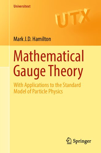 Mathematical Gauge Theory With Applications To The Standard Model Of Particle Physics 1st Ed 2017 Mark Jd Hamilton