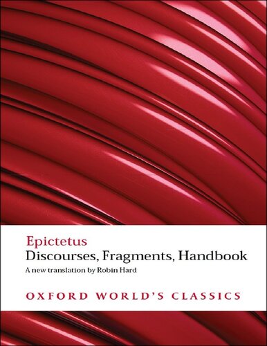Discourses Fragments Handbook Critical Edition Epictetus Hard
