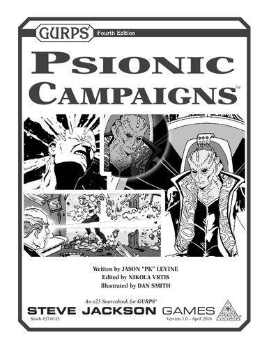 Gurps 4th Edition Psionic Campaigns Jason Pk Levine