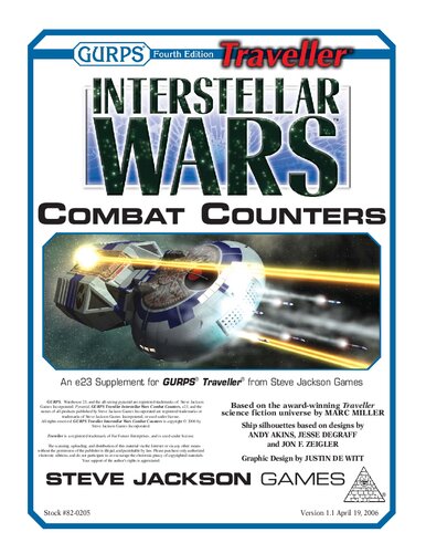 Gurps 4th Edition Traveller Interstellar Wars Combat Counters Andy Akins