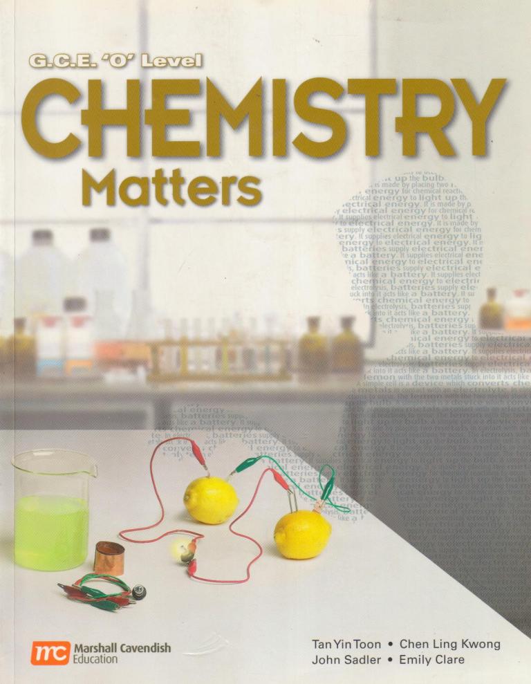 Chemistry Matters Textbook Gce Level O Tan Yin Toon