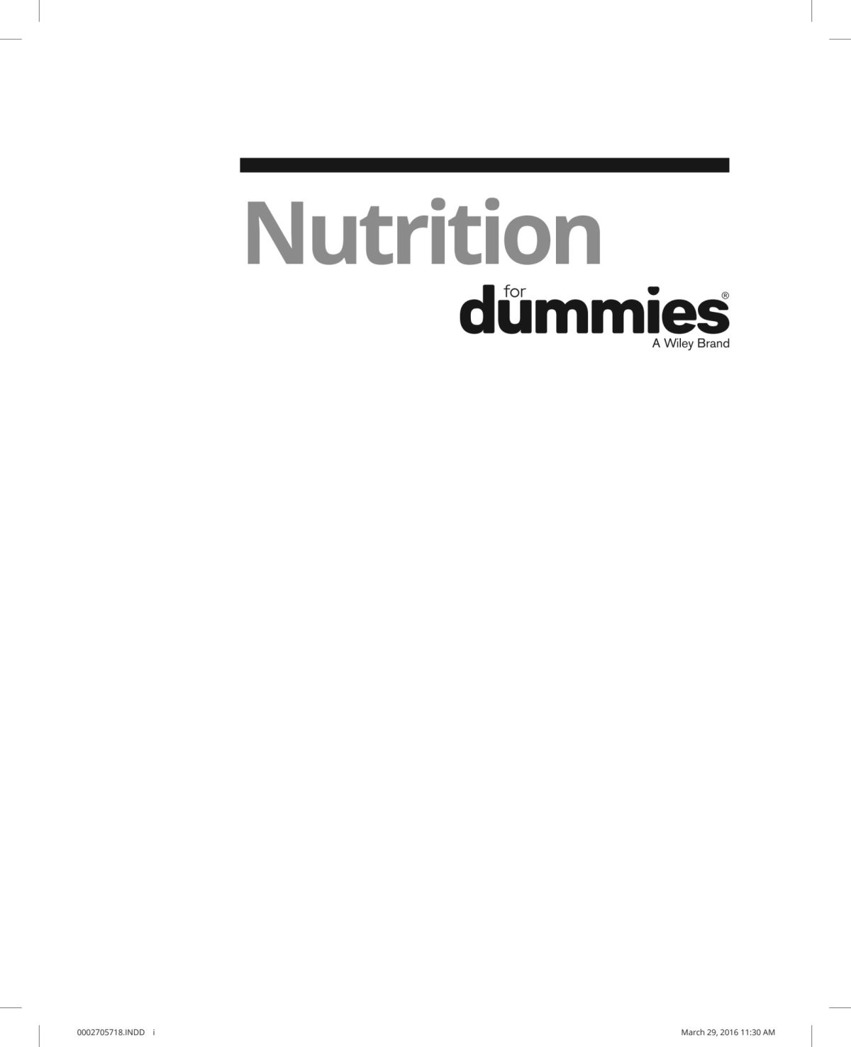 Nutrition For Dummies Carol Ann Rinzler
