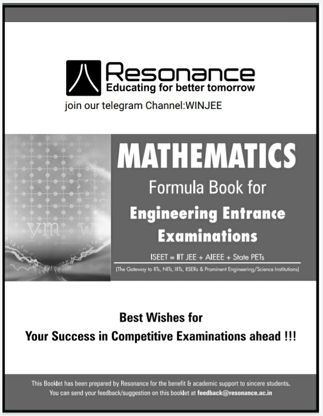 Resonance Mathematics Formula Handbook Resonance Author