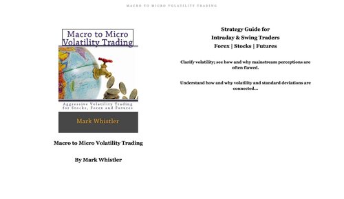 Macro To Micro Volatility Trading Mark Whistler