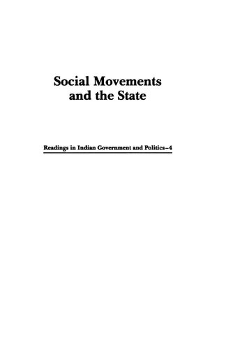 Social Movements And The State Ghanshyam Shah