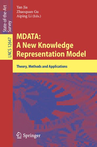 Mdata A New Knowledge Representation Model Theory Methods And Applications 1st Edition Yan Jia