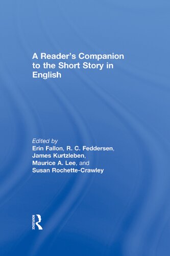 A Readers Companion To The Short Story In English Erin Fallon