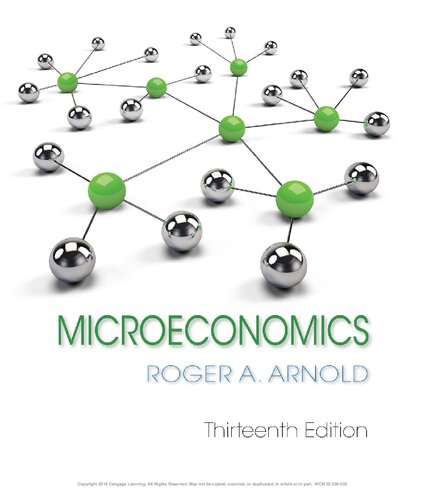 Microeconomics 13th Edition Roger A Arnold