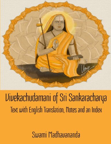 Vivekachudamani Of Sri Sankaracharya 1st Edition Swami Madhavananda