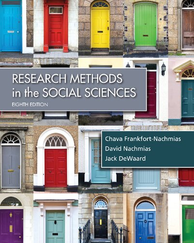Research Methods In The Social Sciences 8th Edition Chava Frankfortnachmias