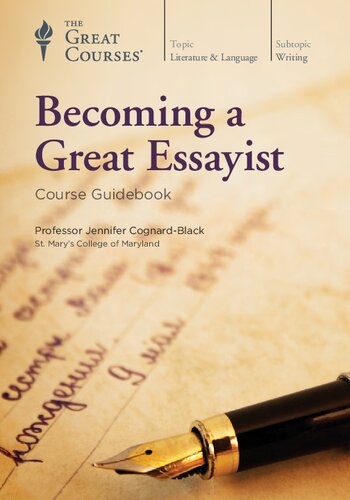 Becoming A Great Essayist Jennifer Cognardblack