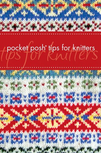Pocket Posh Tips For Knitters Jayne Davis