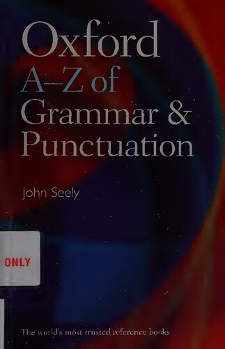 Oxford Az Of Grammar And Punctuation 2nd Edition John Seely