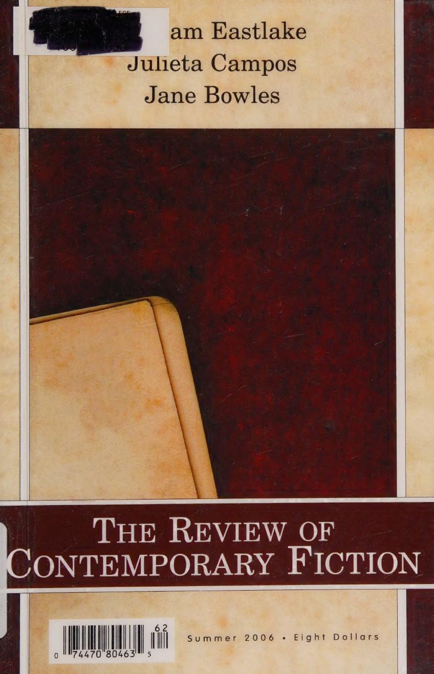 The Review Of Contemporary Fiction Summer 2006 Vol Xxvi N 2 William Eastlake