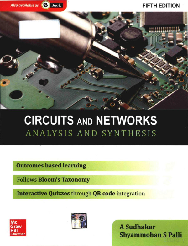Circuits And Networks Analysis And Synthesis Fifth Edition 2015th Edition Anant Sudhakar