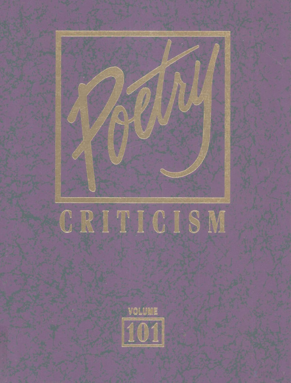Poetry Criticism Volume 101 2010th Edition Michelle Lee Project Editor
