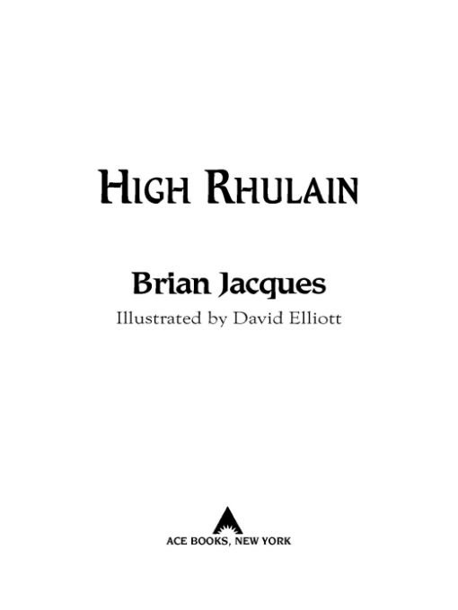 Redwall 18 High Rhulain Brian Jacques