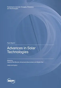 Advances In Solar Technologies Jayanta Deb Mondol Annamaria Buonomano