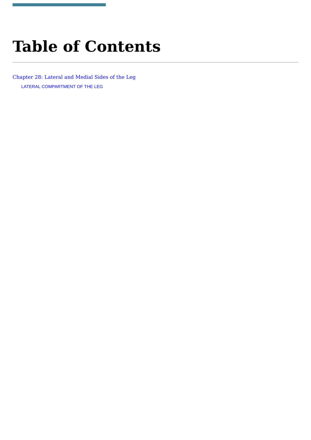 Lateral And Medial Sides Of The Leg 2nd Edition Vishram Singh