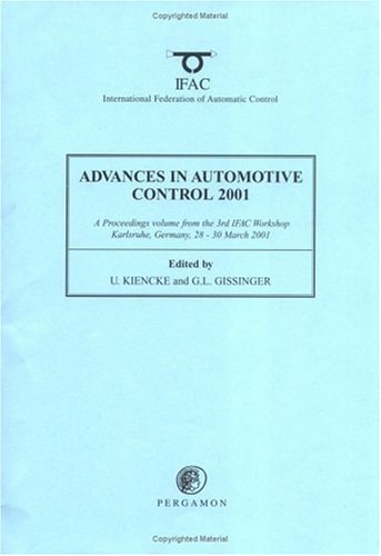 Advances In Automotive Control 2011 2001th Edition U Kiencke