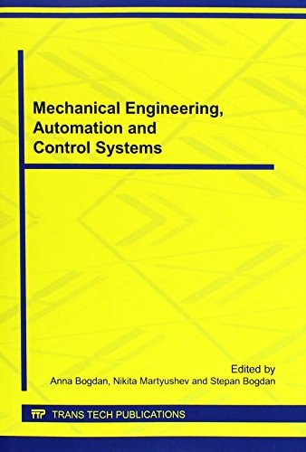 Mechanical Engineering 2015th Edition Automation And Control Systems