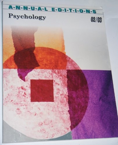 Psychology 0203 Thirtysecond Edition 2002th Edition Karen Gduffy