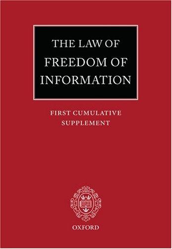 Macdonald On The Law Of Freedom Of Information Third Edition 2016th Edition John Macdonald Qu Ross Crail