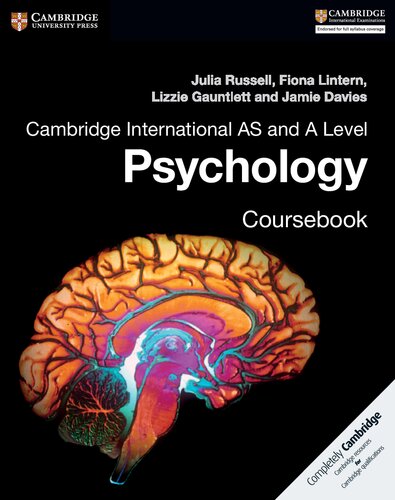 Cambridge International As And A Level Psychology Coursebook 1st Edition Julia Russell Fiona Lintern Lizzie Gauntlett Jamie Davies