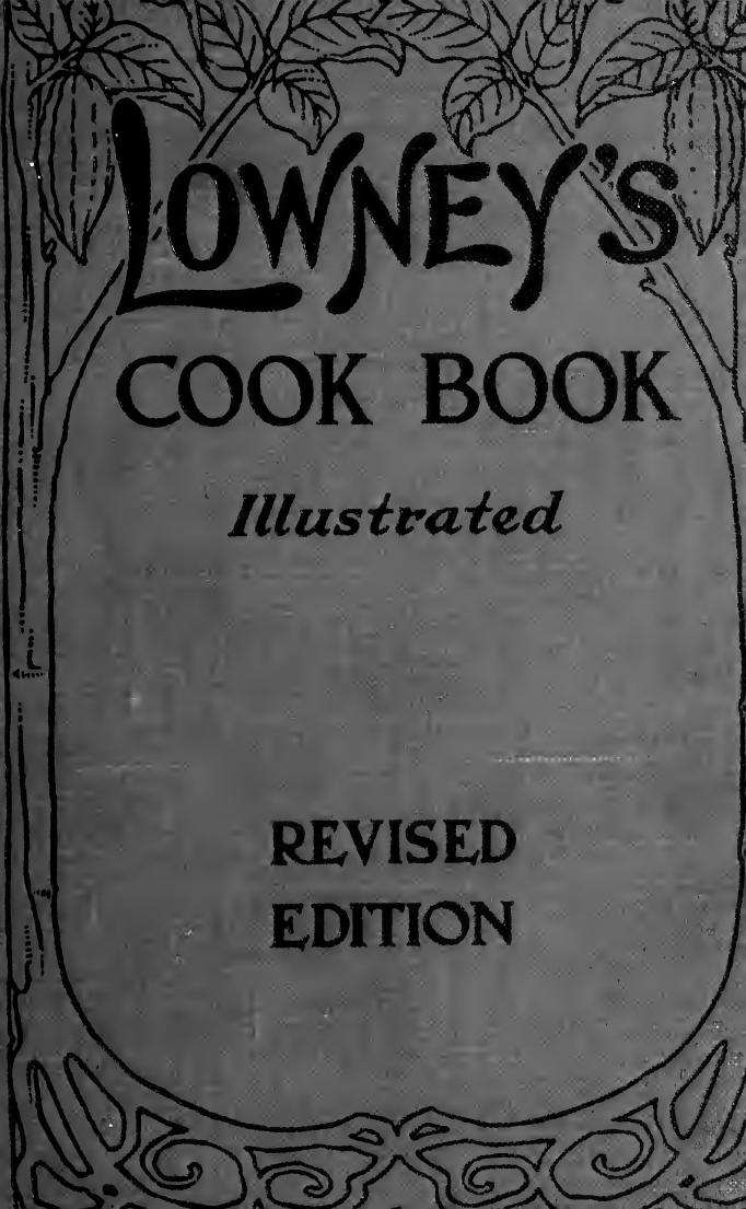 Lowneys Cook Bk Illus In Color Maria Willett Howard Walter M Lowney Company