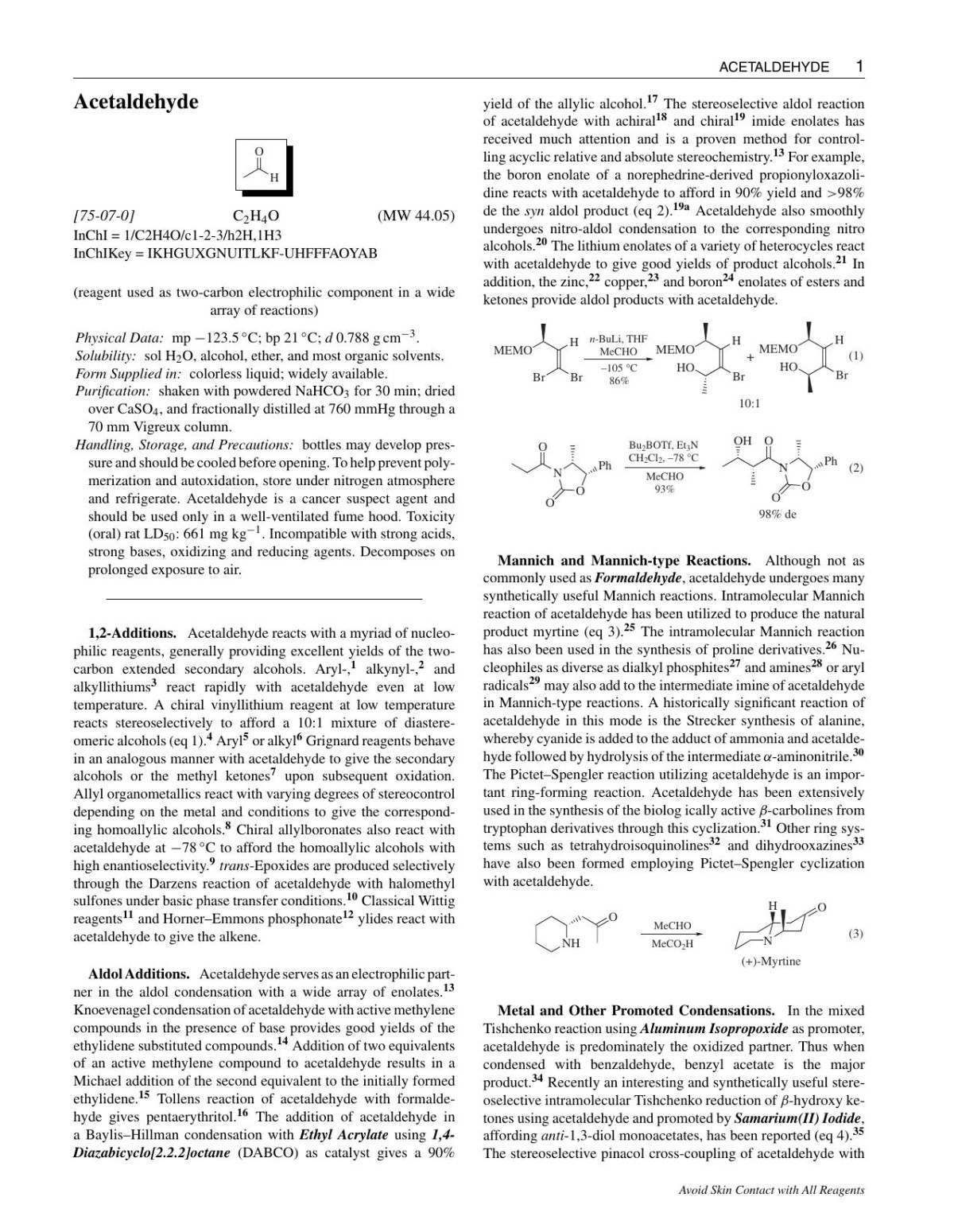 Encyclopedia Of Reagents For Organic Synthesis 2020a Professor Andr B Charette