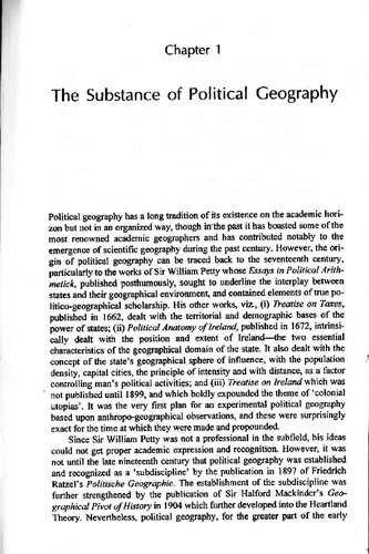 Political Geographymeaning Scope 2004th Edition Sudeepta Adhikari