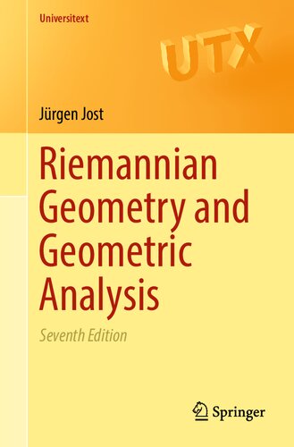 Riemannian Geometry And Geometric Analysis 7 Jrgen Jost