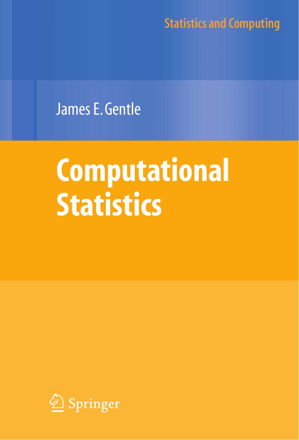 Computational Statistics James E Gentle