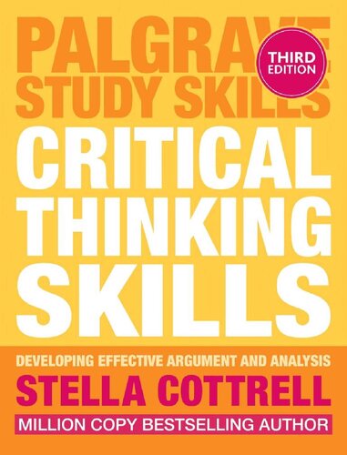 Critical Thinking Skills 3rd Edition Third Stella Cottrell