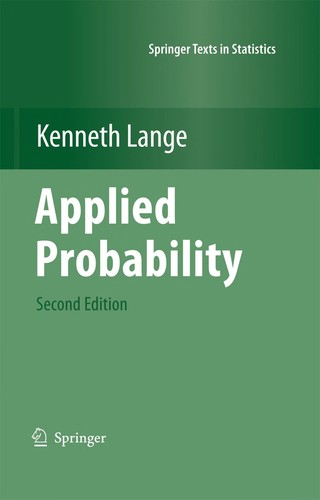 Applied Probability 2nd Edition Kenneth Lange