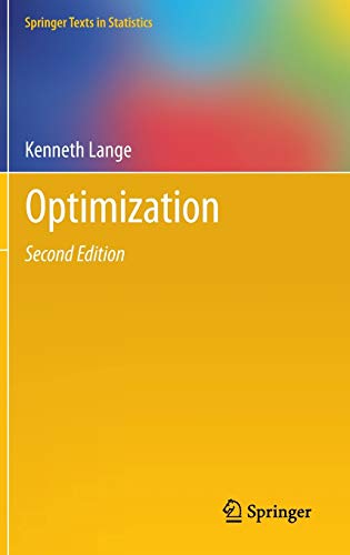 Optimization Springer Texts In Statistics 95 2nd Ed 2013 Lange