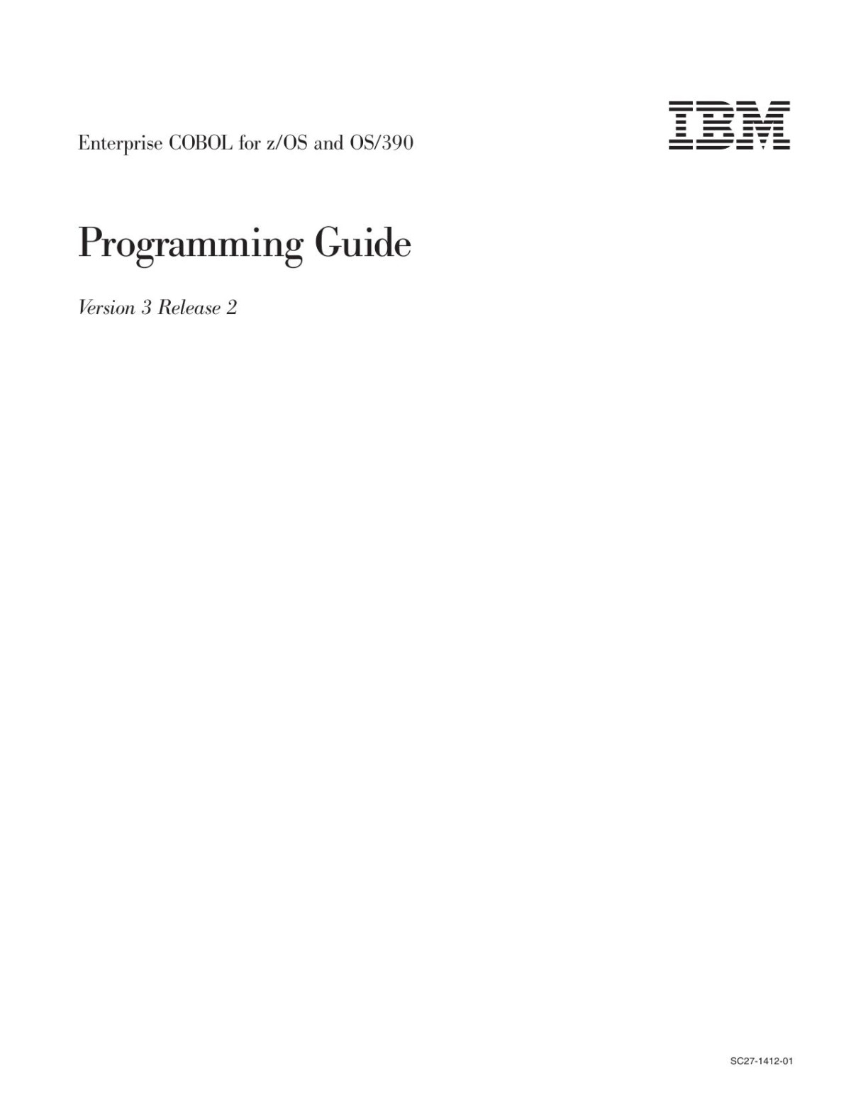 Enterprise Cobol Programming Guide For Zos And Os390 32 Ibm