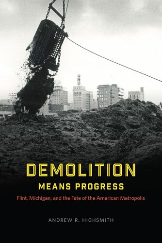 Demolition Means Progress Flint Michigan And The Fate Of The American Metropolis Andrew R Highsmith