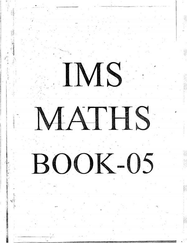 Book 5 Linear Algebra And Vector Spaces Ims Delhi
