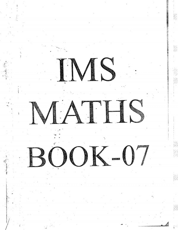 Book 7 Numerical Methods Ims Delhi