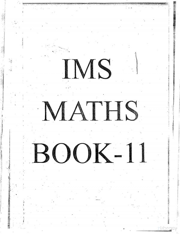 Book 11 Linear Algebra 2 Matrices Ims Delhi