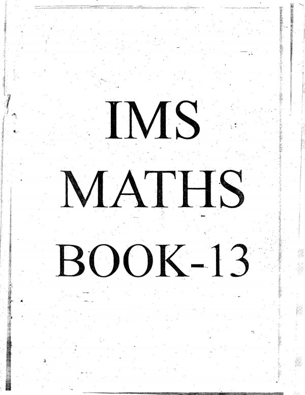 Book 13 Reimann Integrals Ims Delhi