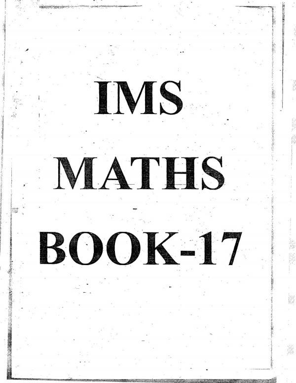 Book 17 Statics Ims Delhi